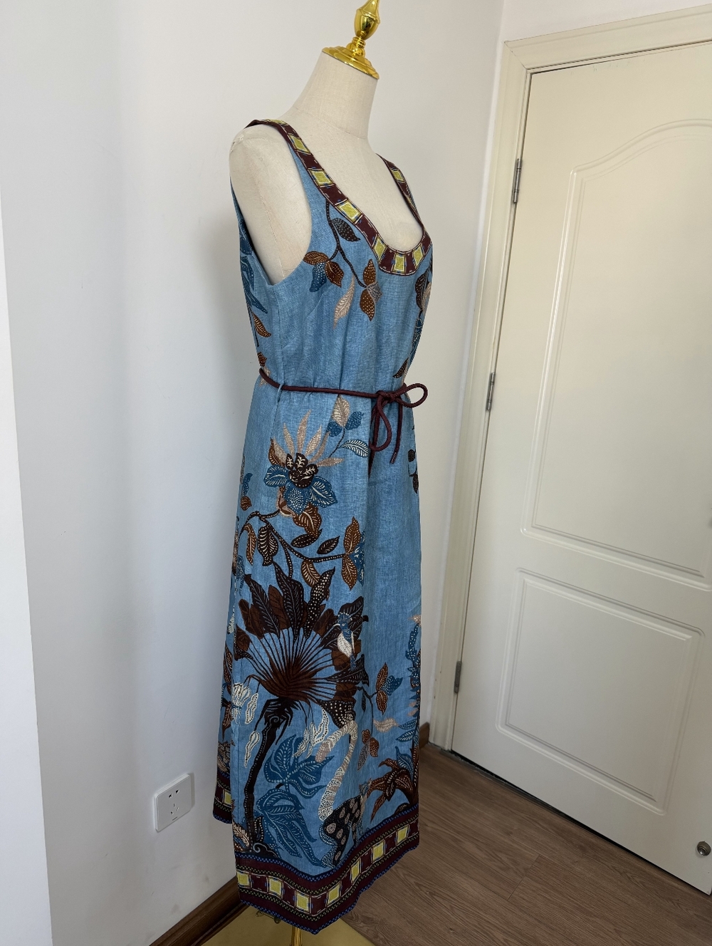 ALEMAIS Georgie printed linen midi dress - Picture 8 of 13